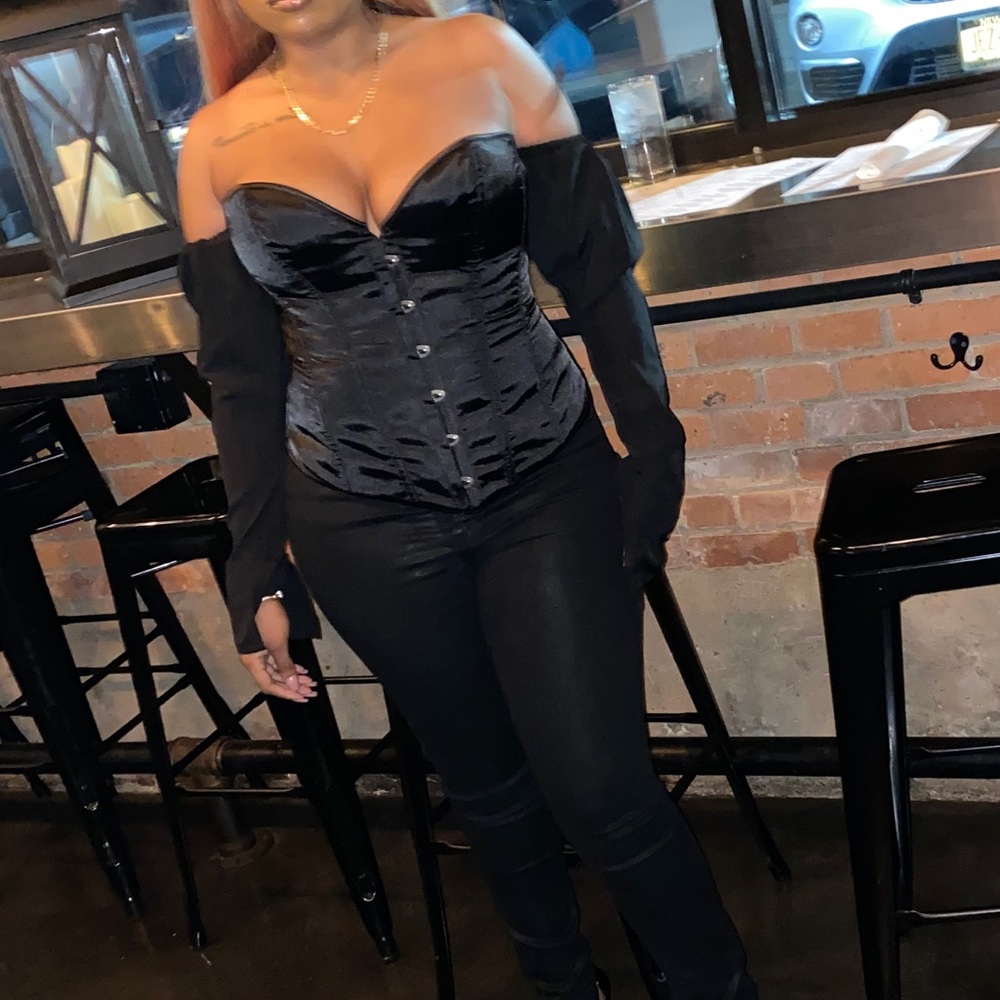 Black Corset Top - Picture 2 of 3